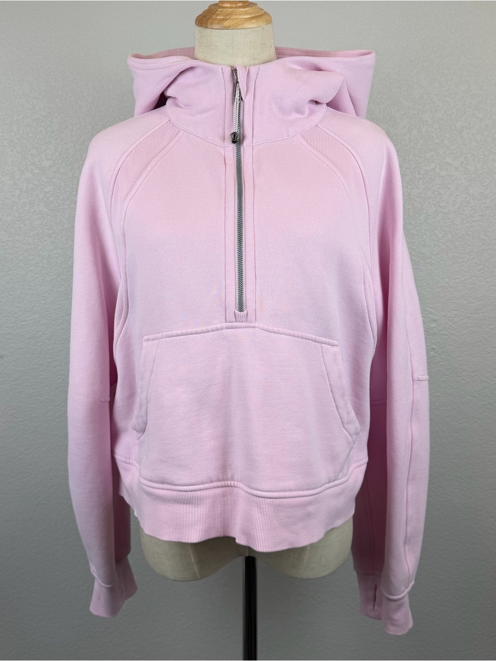 Lululemon Scuba Oversized Half-Zip Hoodie Meadowsweet Pink | Size M/L